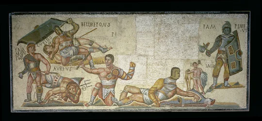 Bataille entre gladiateurs, 320 après J.-C.